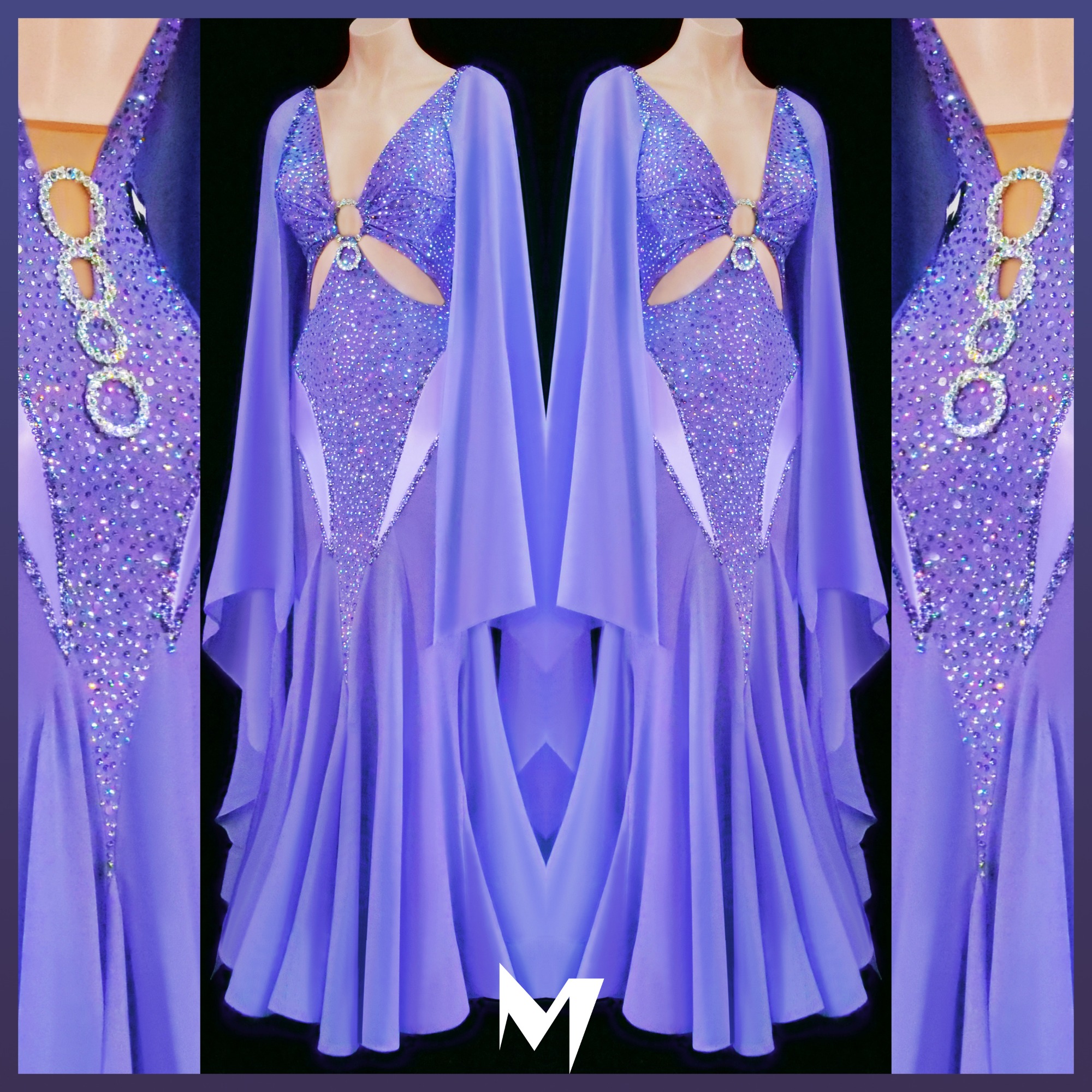 MICHAEL CHEN ドレス　美品 MICHAEL CHEN ドレス 美品 PRE-OWNED] Michael Chen - Lavendar and